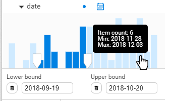 time-filtering histogram