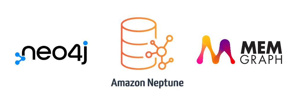 Graph databases Neo4j, Amazon Neptune and Memgraph