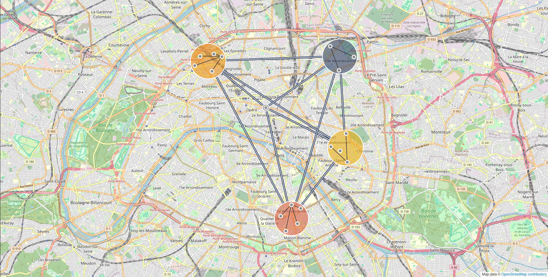 Geo mode grouping in Linkurious Ogma 5.1